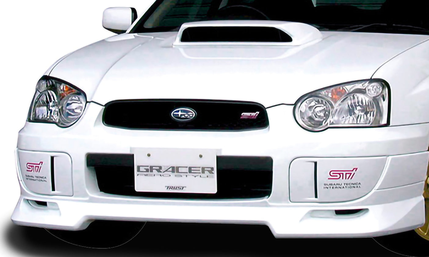GReddy 04+ WRX & STi Fiberglass Front Lip Spoiler