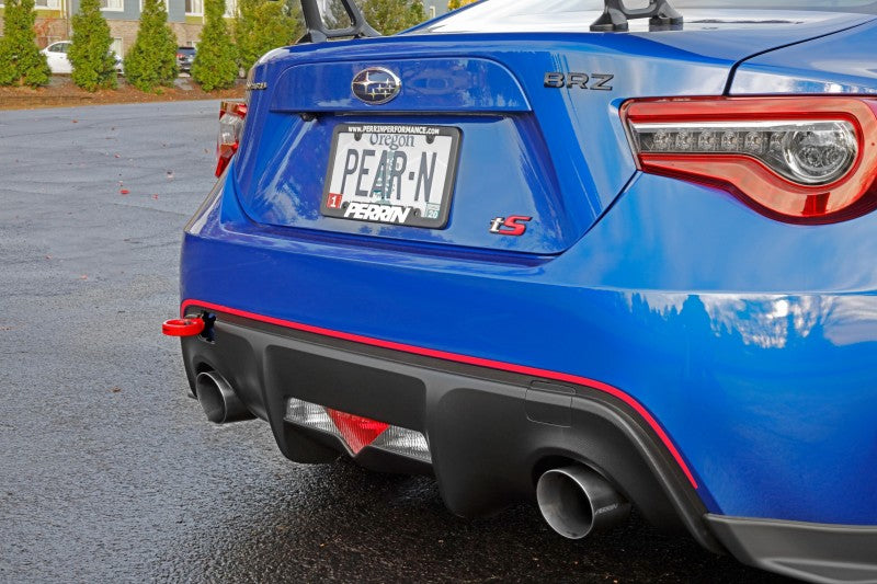 PERRIN 13-20 & 2022 Subaru BRZ / 13-16 Scion FRS / 17-20 Toyota 86 Tow Hook Kit (Rear) - Red