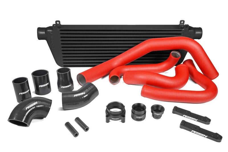 PERRIN 22-23 Subaru WRX Front Mount Intercooler Kit (Red Tubes & Black Core)