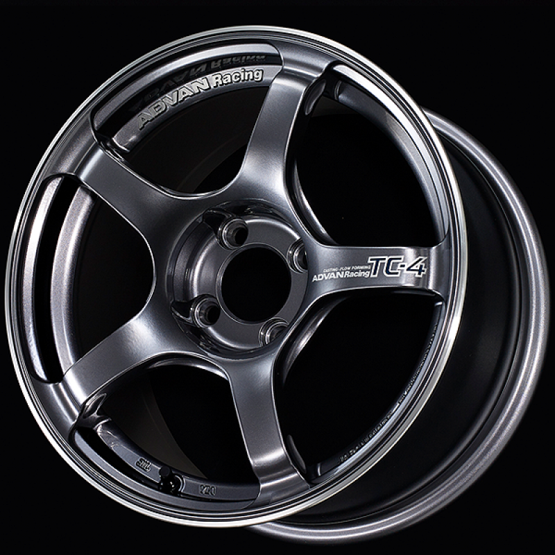 Advan TC4 16x7.5 / +35 Offset / 4x100 / 63mm Bore / Black Gunmetallic and Ring