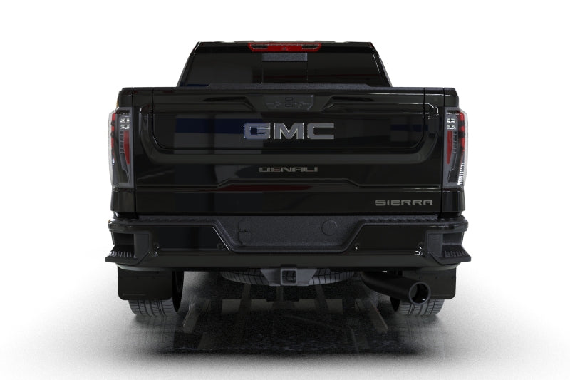 Rally Armor 20-25 GMC Sierra 2500/3500 HD Denali Black Mud Flap w/Metallic Black Logo