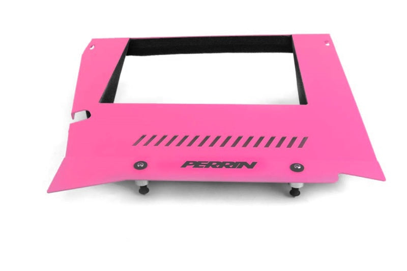 PERRIN 2015+ Subaru WRX Engine Cover Kit (Intercooler Shroud + Pulley Cover) - Hyper Pink