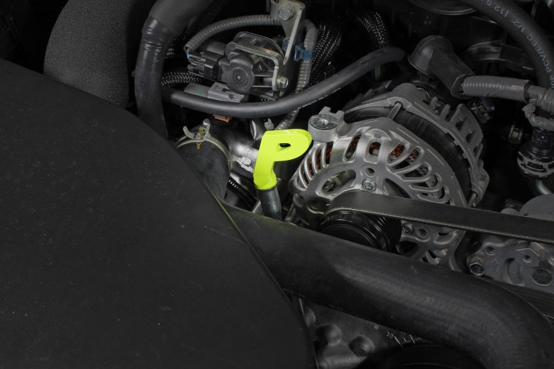 PERRIN Subaru Dipstick Handle P Style - Neon Yellow