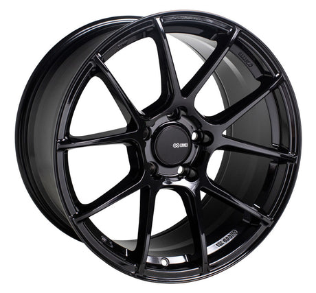 Enkei TS-V Wheel in Gloss Black - 18x8.5, 5x114.3, 38mm Offset