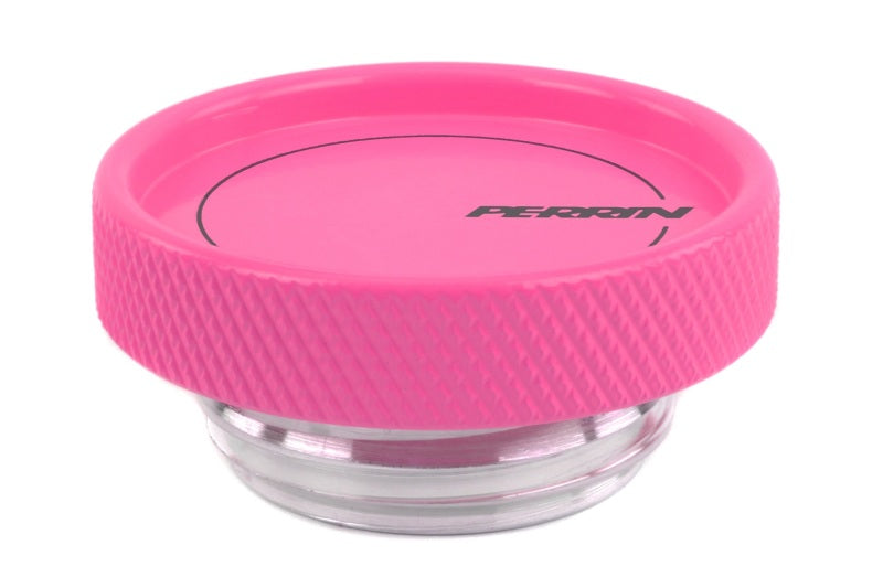 PERRIN 02-21 Subaru WRX / 2022 BRZ & GR86 / 04-21 STI / 00-18 Forester XT Oil Fill Cap - Hyper Pink