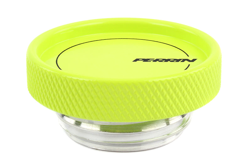 PERRIN 02-21 Subaru WRX / 2022 BRZ & GR86 / 04-21 STI / 00-18 Forester XT Oil Fill Cap - Neon Yellow