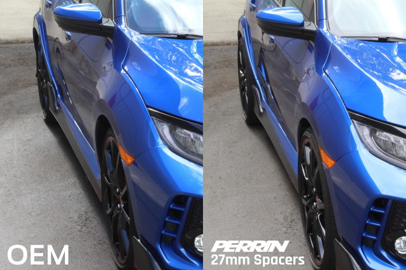 PERRIN 17-18 Honda Civic Type R 64.1mm Hub 5x120 27mm Wheel Spacers (One Pair)