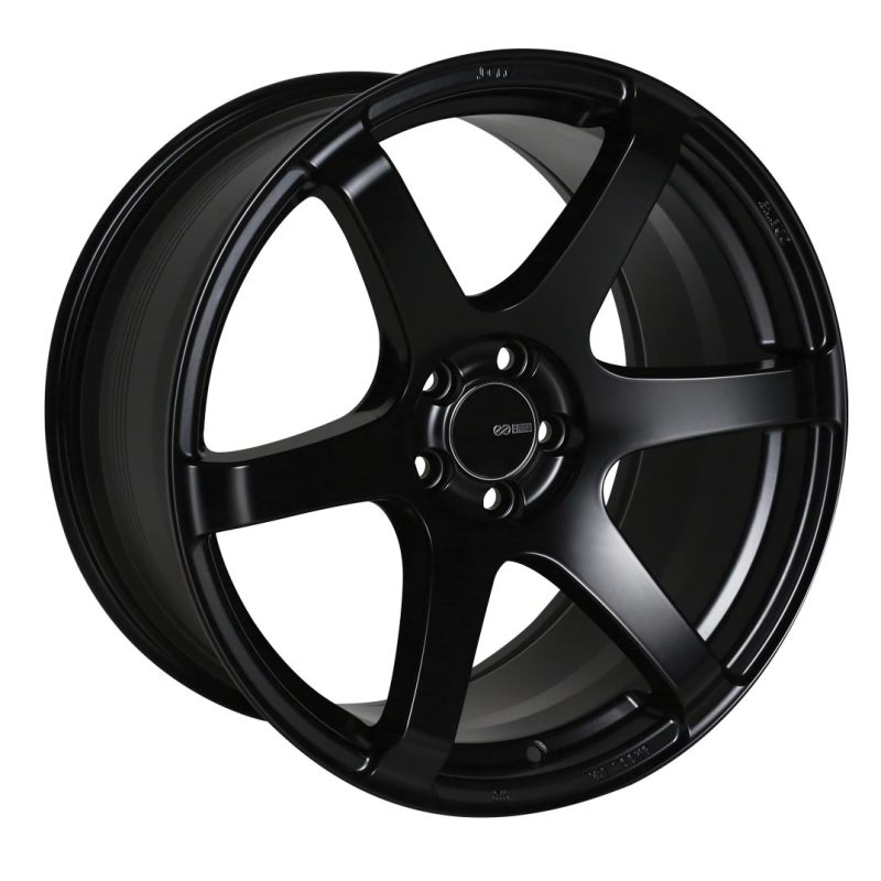Enkei T6S Wheel in Matte Black - 18x8.5, 5x100, 45mm Offset