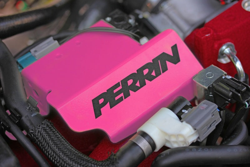 PERRIN 2008+ STI Boost Control Solenoid Cover (Cartridge Type EBCS) - Hyper Pink