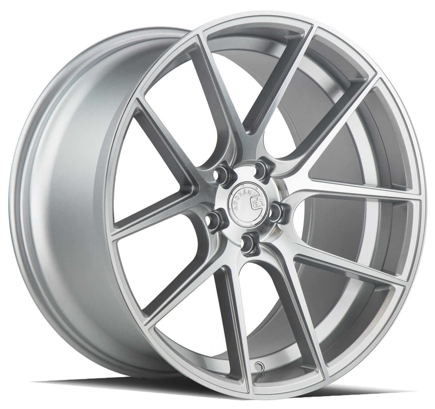 Aodhan AFF3 20X10.5 5X120 +35 Offset Wheel - Gloss Silver Machined Face - Aodhan Aftermarket Wheel