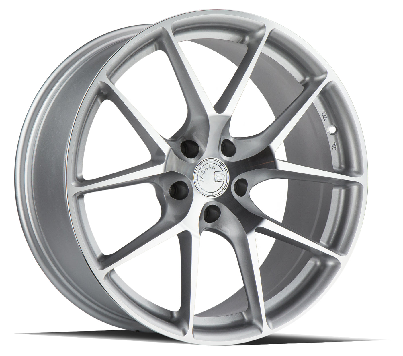 Aodhan AFF7 19X8.5 5X114.3 +35 Offset Wheel - Gloss Silver Machined Face - Aodhan Aftermarket Wheel