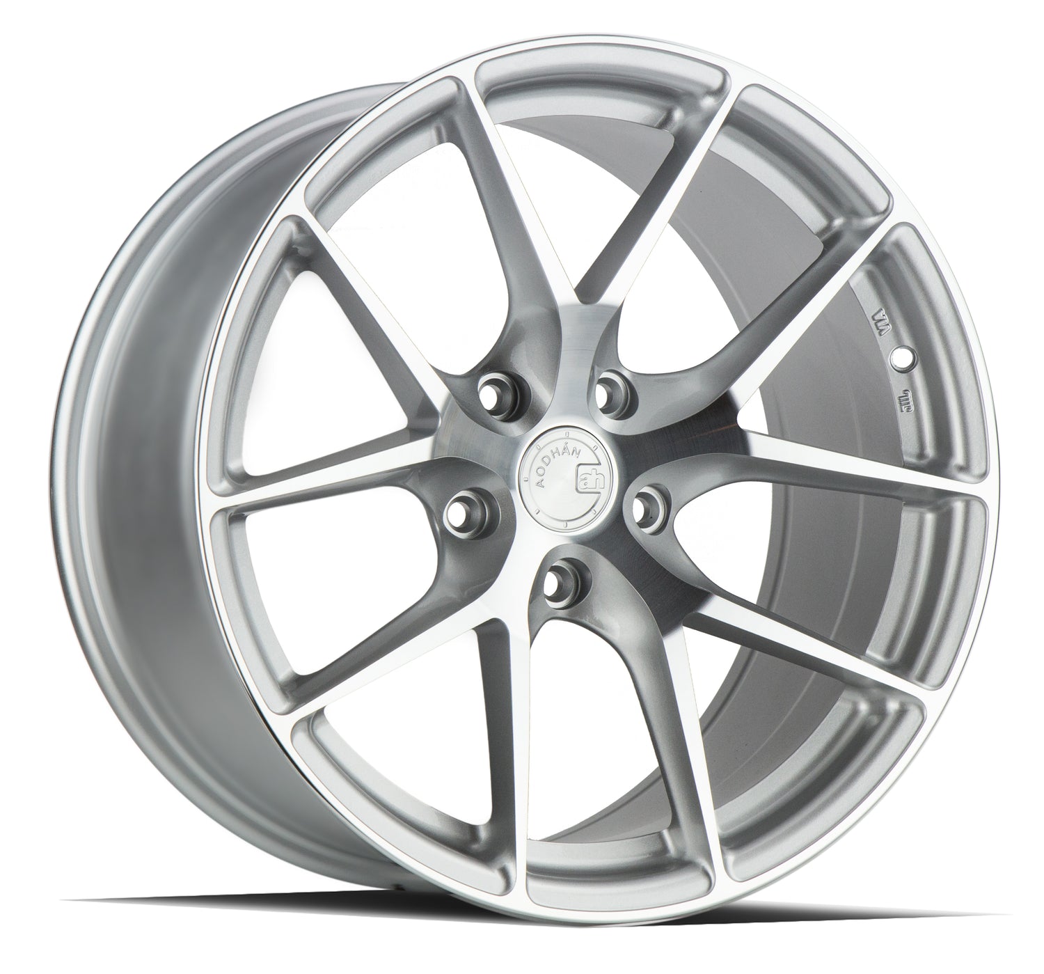 Aodhan AFF7 20X10.5 5X114.3 +35 Offset Wheel - Gloss Silver Machined Face - Aodhan Aftermarket Wheel