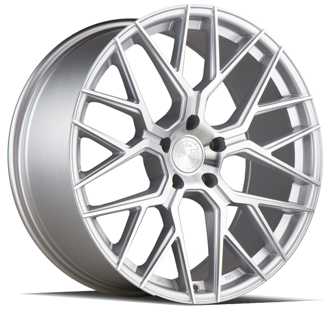 Aodhan AFF9 20X9 5X112 +30 Offset Wheel - Gloss Silver Machined Face - Aodhan Aftermarket Wheel