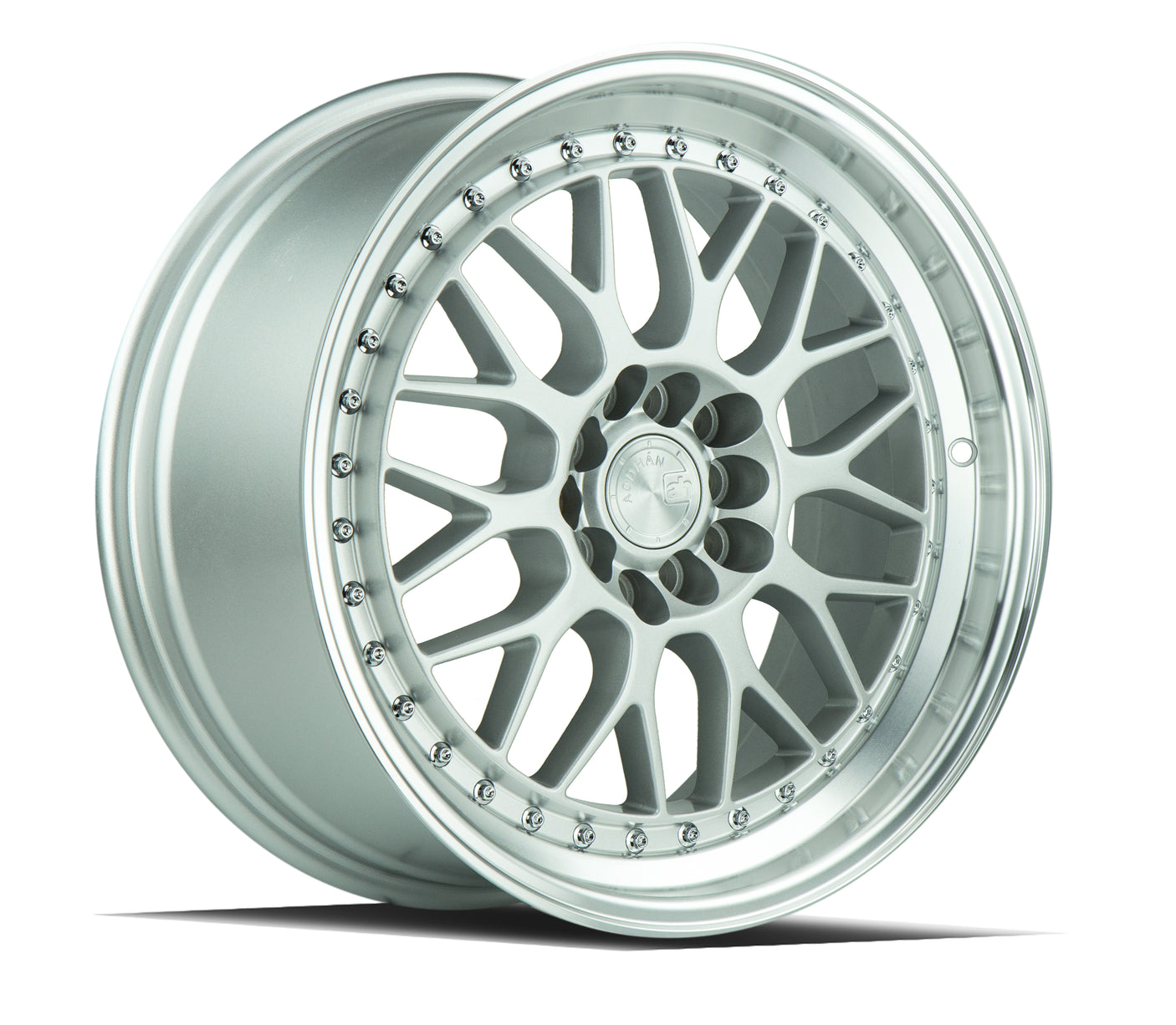 Aodhan AH02 17X8 5X100/114.3 +35 Offset Wheel - Silver w/ Machined Lip - Aodhan Aftermarket Wheel