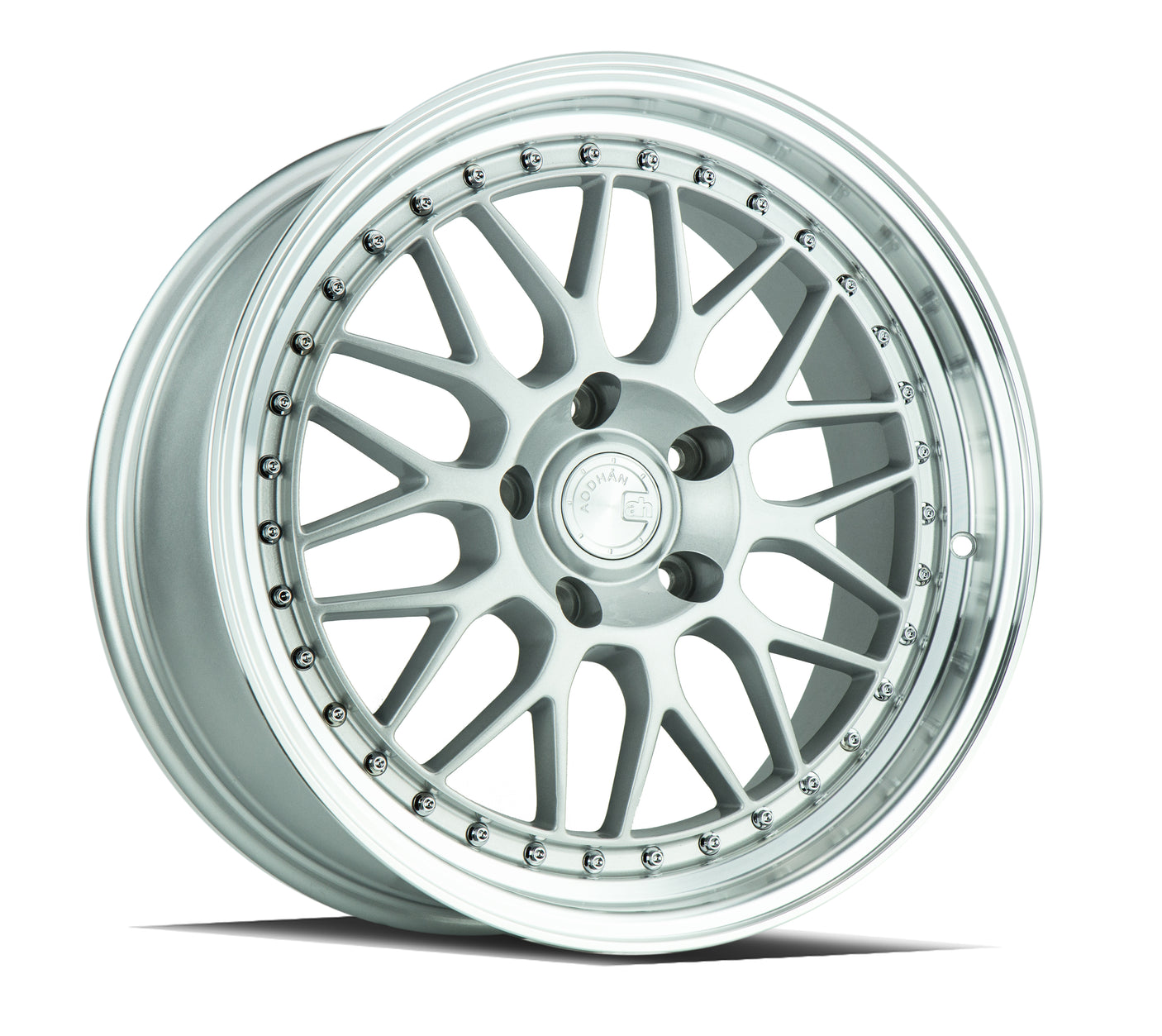 Aodhan AH02 18X8.5 5X114.3 +35 Offset Wheel - Silver w/ Machined Lip - Aodhan Aftermarket Wheel