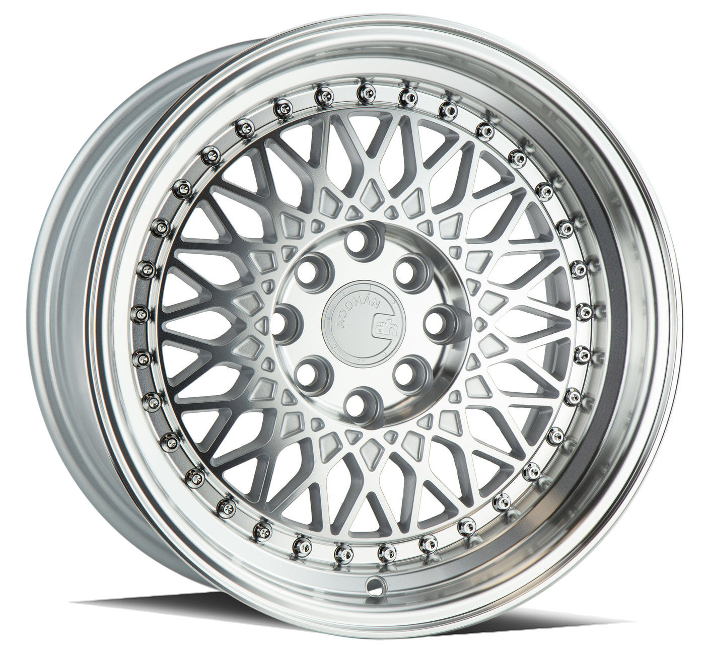 Aodhan AH05 15X8 4X100/114.3 +20 Offset Wheel - Silver w/Machined Face - Aodhan Aftermarket Wheel