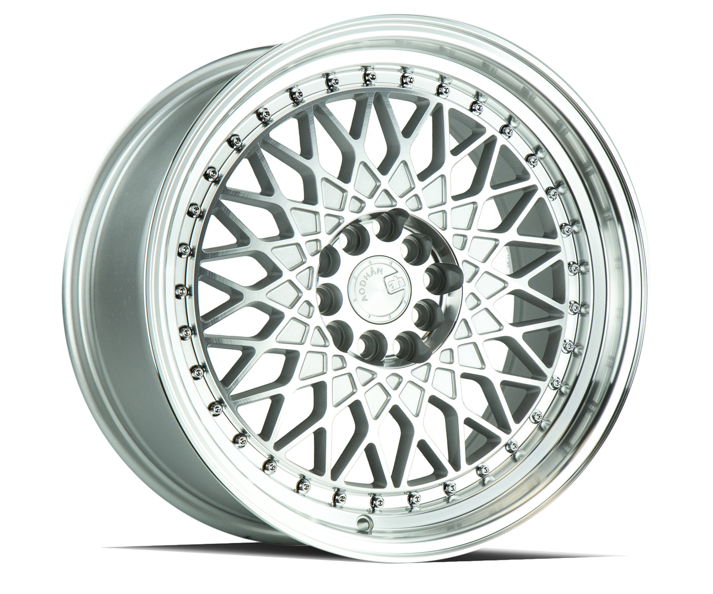 Aodhan AH05 16X8 4X100/114.3 +15 Offset Wheel - Silver w/Machined Face - Aodhan Aftermarket Wheel