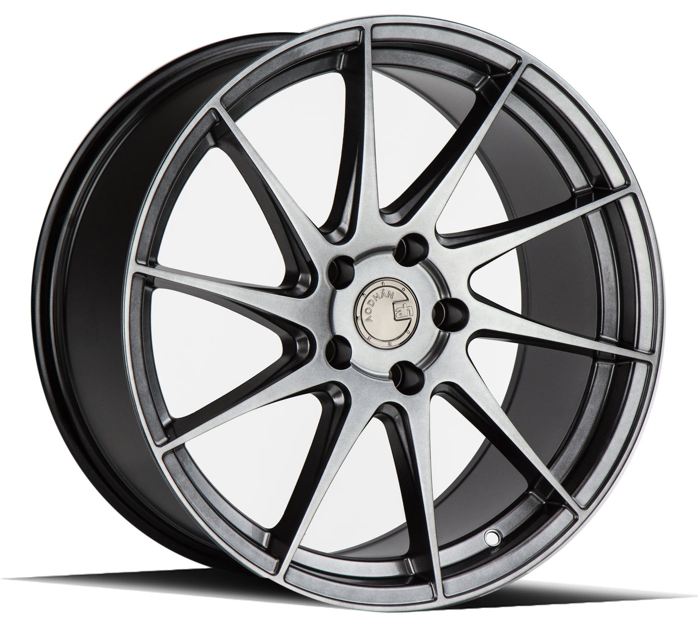 Aodhan AH09 (Driver Side) 18X8.5 5X100 +35 Offset Wheel - Hyper Black - Aodhan Aftermarket Wheel