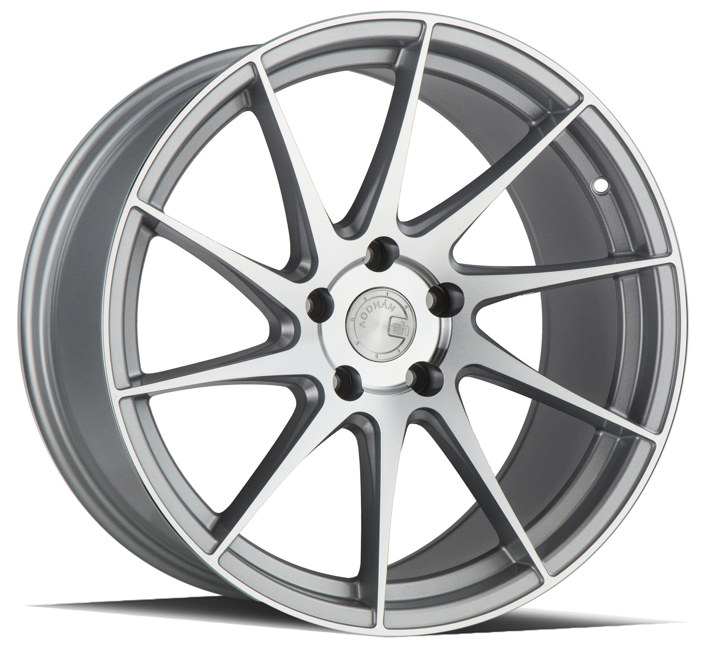 Aodhan AH09 (Driver Side ) 18X9.5 5X114.3 +35 Offset Wheel - Gloss Silver Machined Face - Aodhan Aftermarket Wheel
