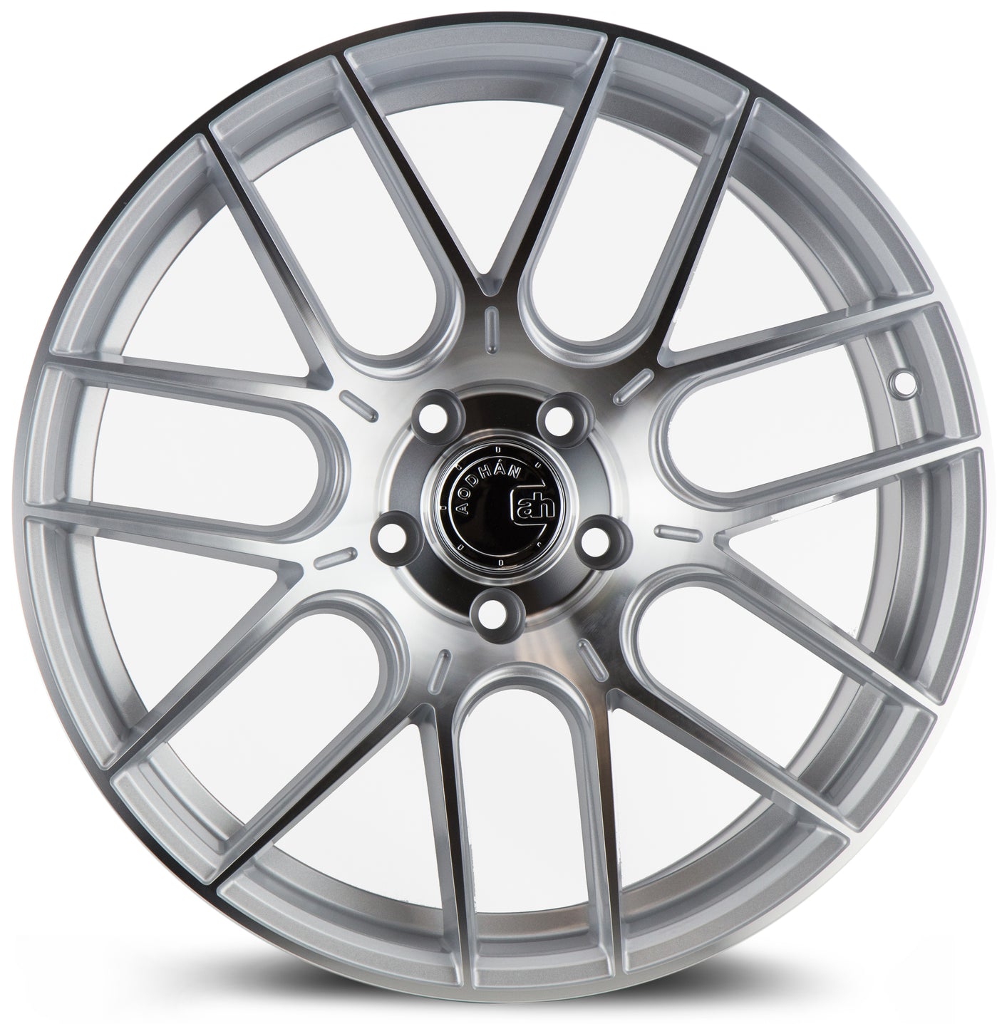 Aodhan AH-X 19X8.5 5X114.3 +35 Offset Wheel - Gloss Silver Machined Face