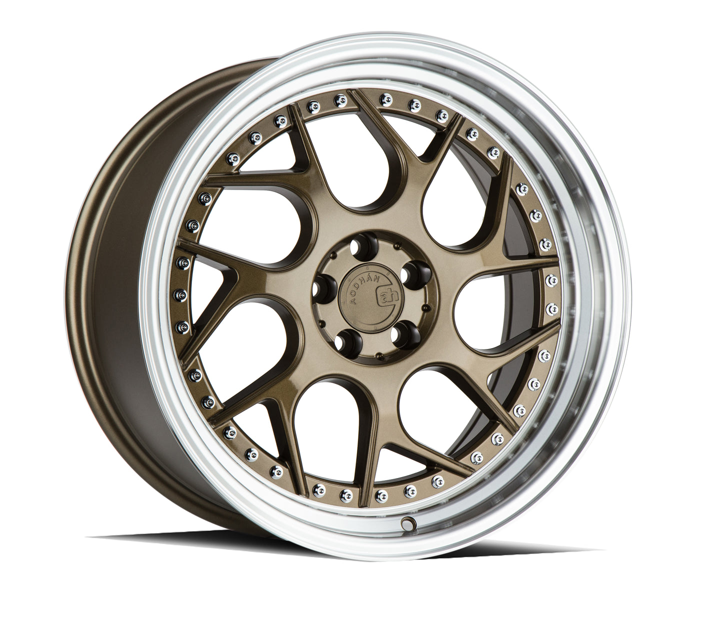 Aodhan DS01 18X9.5 5X114.3 +30 Offset Wheel - Bronze w/Machined Lip - Aodhan Aftermarket Wheel