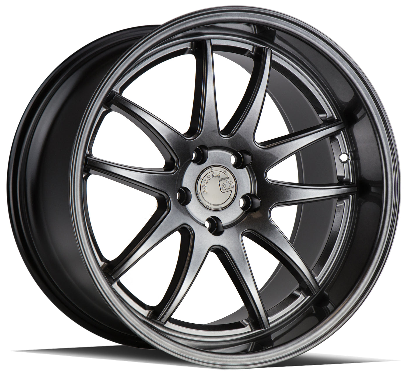 Aodhan DS02 18X10.5 5X114.3 +15 Offset Wheel - Hyper Black - Aodhan Aftermarket Wheel
