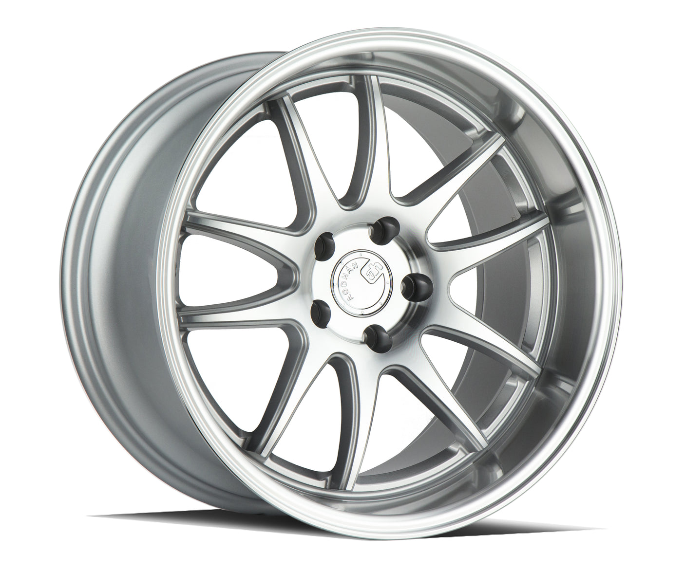 Aodhan DS02 18X10.5 5X114.3 +22 Offset Wheel - Silver w/Machined Face - Aodhan Aftermarket Wheel