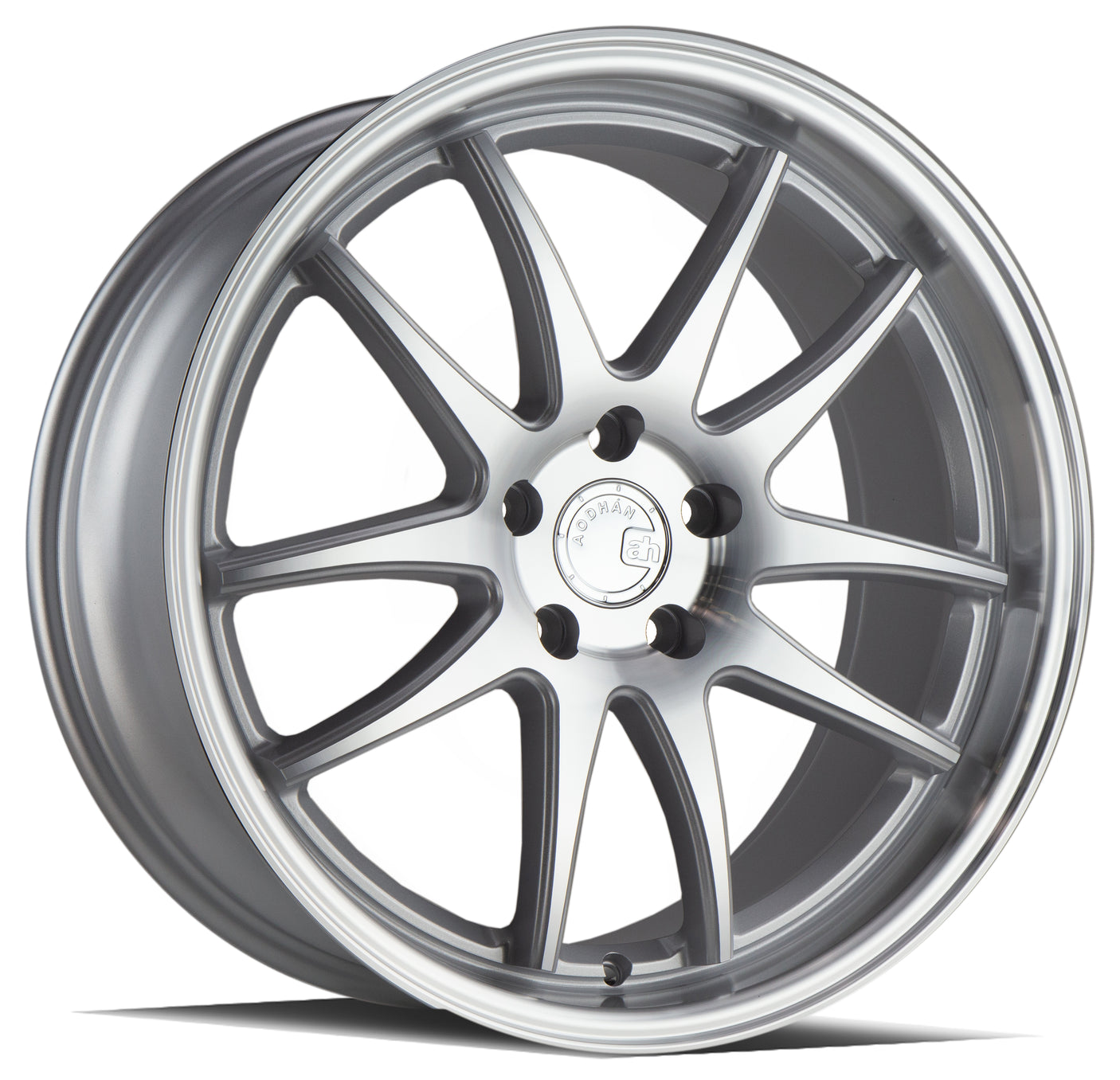 Aodhan DS02 19X8.5 5X114.3 +35 Offset Wheel - Silver w/Machined Face - Aodhan Aftermarket Wheel
