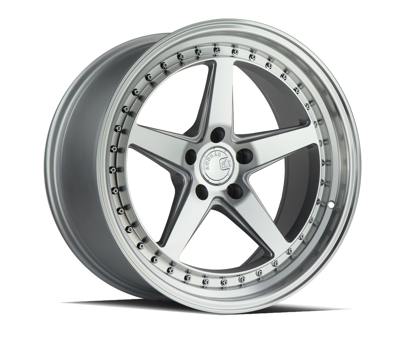 Aodhan DS05 18X9.5 5X114.3 +22 Offset Wheel - Silver w/Machined Face - Aodhan Aftermarket Wheel