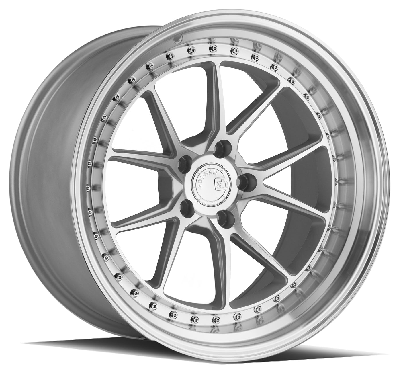 Aodhan DS08 19X11 5X114.3 +15 Offset Wheel - Silver w/Machined Face - Aodhan Aftermarket Wheel