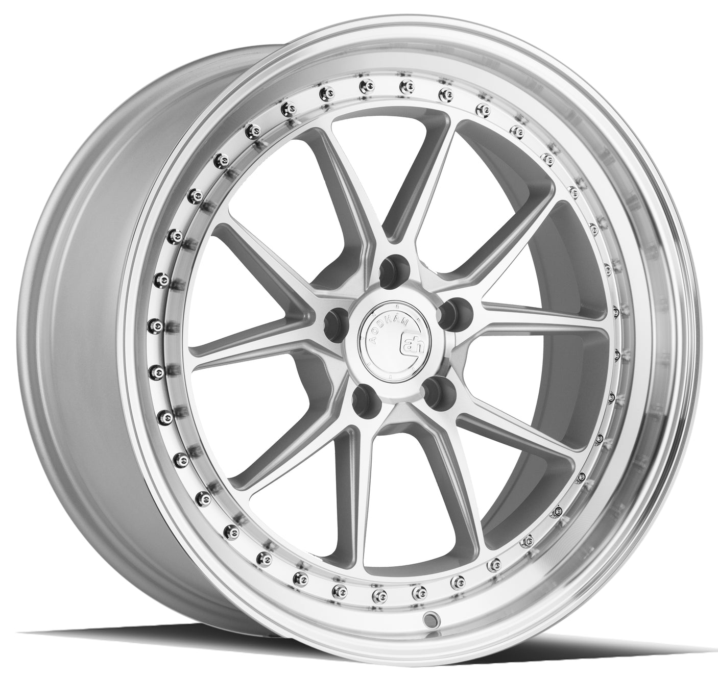 Aodhan DS08 19X8.5 5X114.3 +35 Offset Wheel - Silver w/Machined Face - Aodhan Aftermarket Wheel