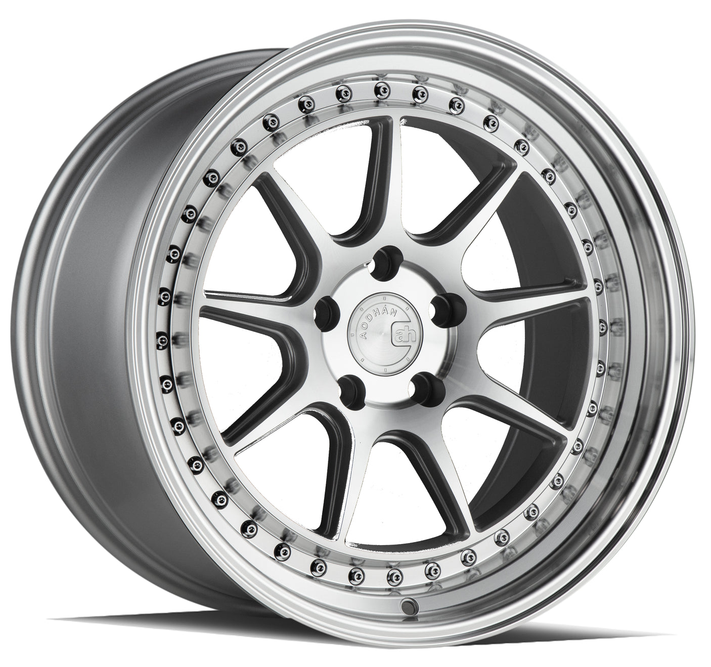 Aodhan DS-X 19X11 5X114.3 +15 Offset Wheel - Silver w/Machined Face
