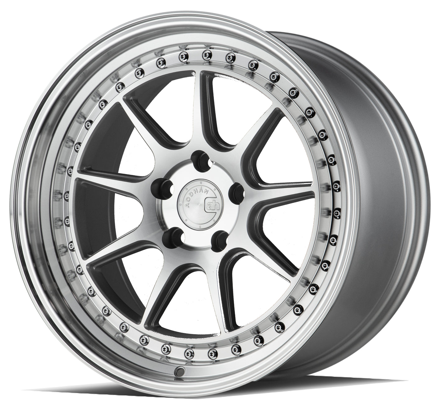 Aodhan DS-X 19X11 5X114.3 +15 Offset Wheel - Silver w/Machined Face