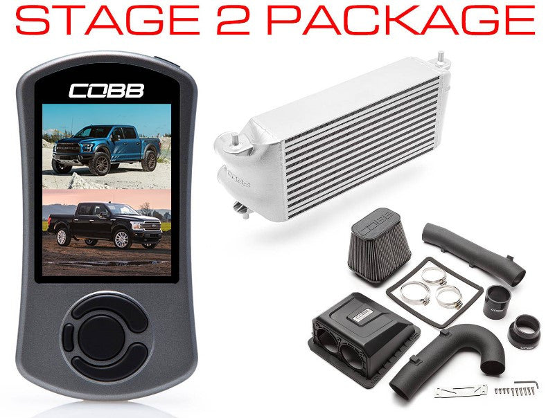 Cobb 17-20 Ford F-150 Ecoboost Raptor w/TCM Stg2+ CAN FF Power Pkg (OE Loc I/C) - Black