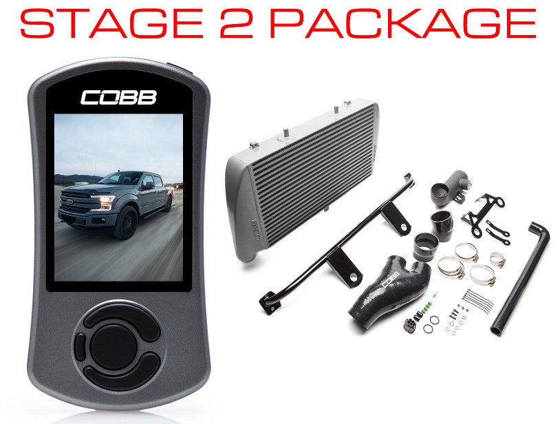 Cobb 17-19 Ford F-150 EcoBoost 3.5L Stage 2 Power Package w/TCM (No Intake) - Silver