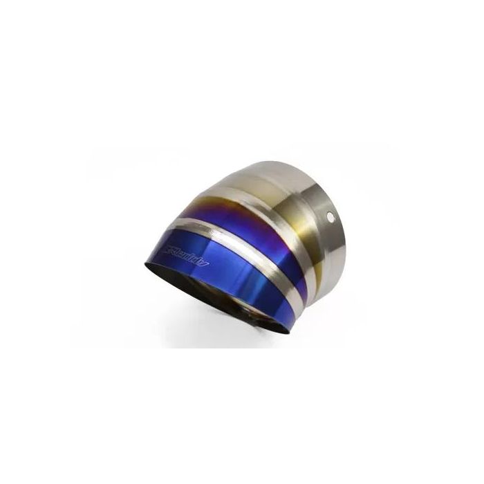 GReddy Burnt Titanium Turndown Tip 115mm Diameter 150mm Length (for Revolution RS / RS-TI / RS-Race)