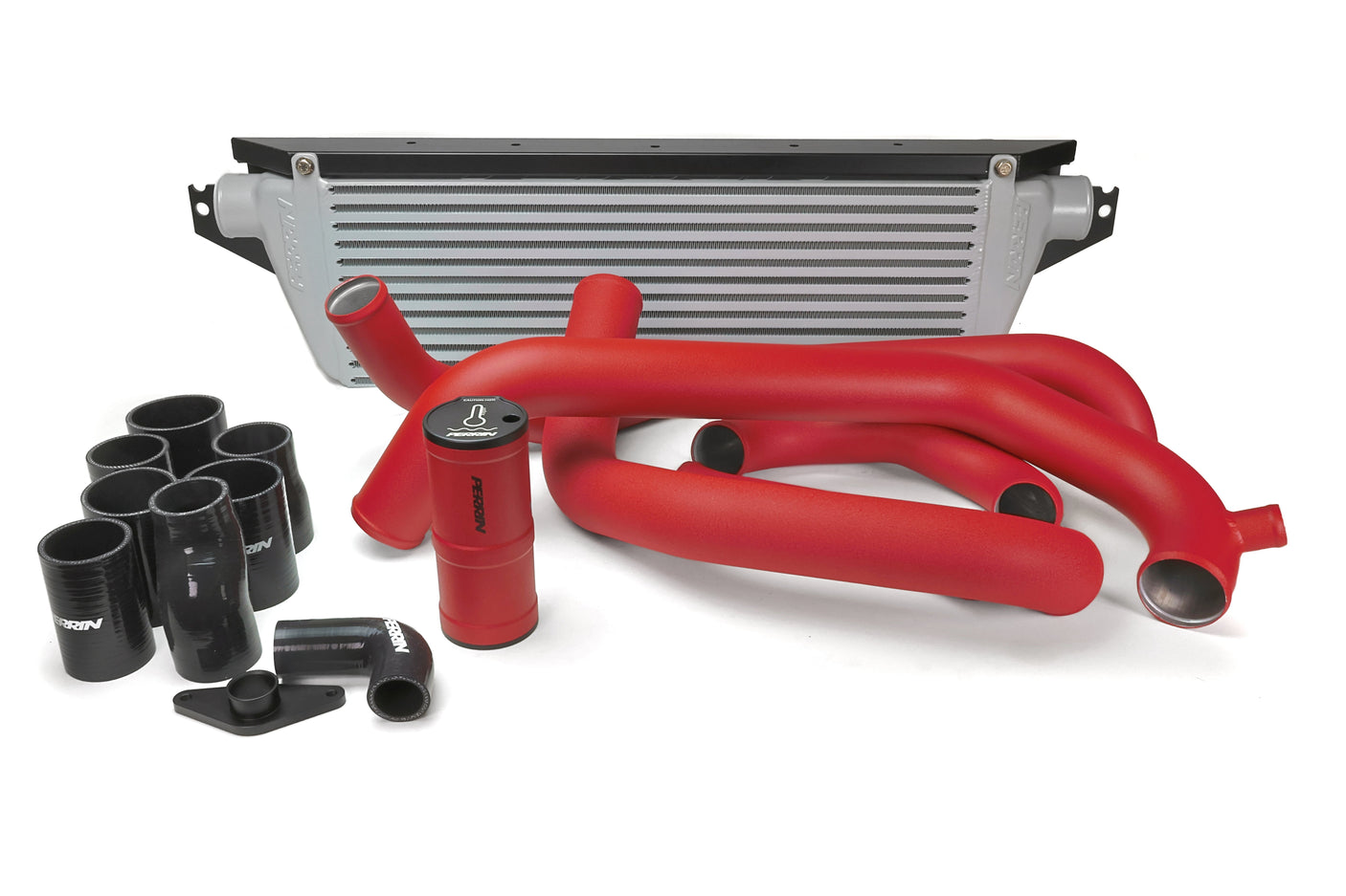 PERRIN 02-07 Subaru WRX/STI Front Mount Intercooler Boost Tube Kit - Black