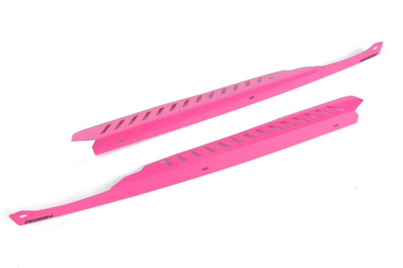 PERRIN 08-14 Subaru WRX/STI Fender Shroud Set - Hyper Pink