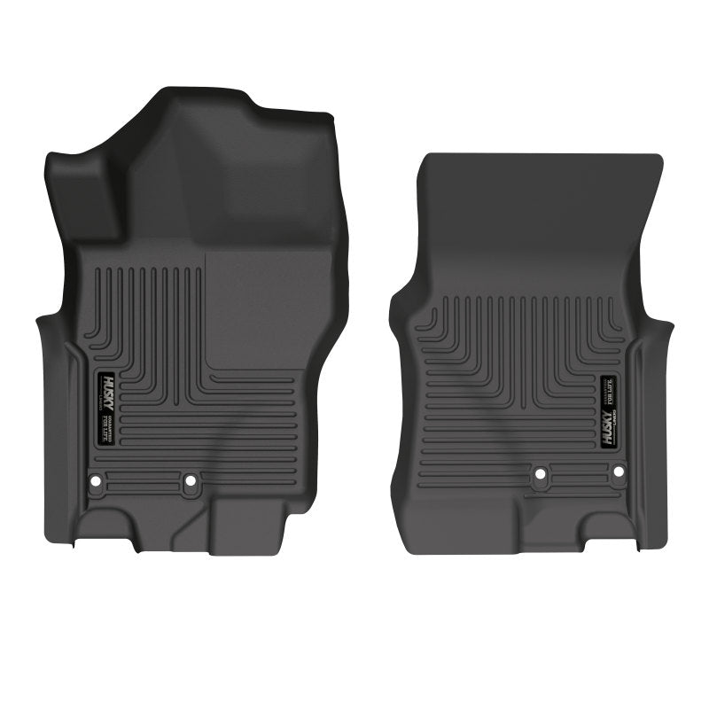 Husky Liners 2022 Nissan Frontier King Cab Ext. Cab/CC WeatherBeater Black Front Floor Liners
