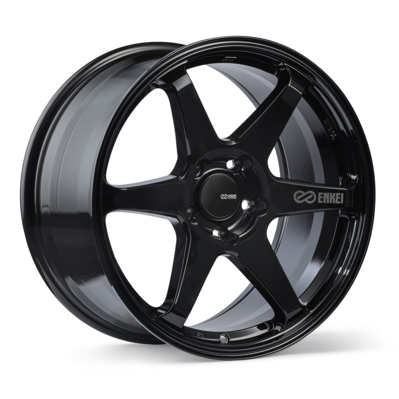 Enkei T6R Wheel in Gloss Black - 18x9.5, 5x114.3, 38mm Offset