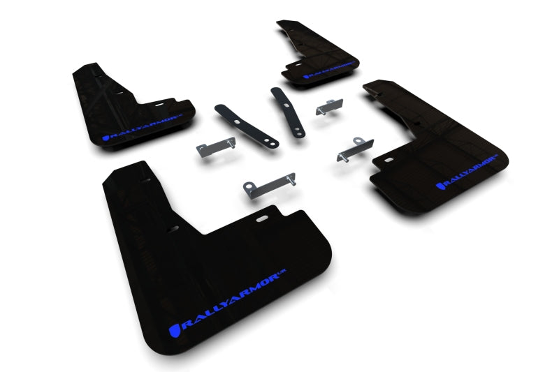 Rally Armor 22-25 Kia EV6 Black UR Mud Flap Blue Logo