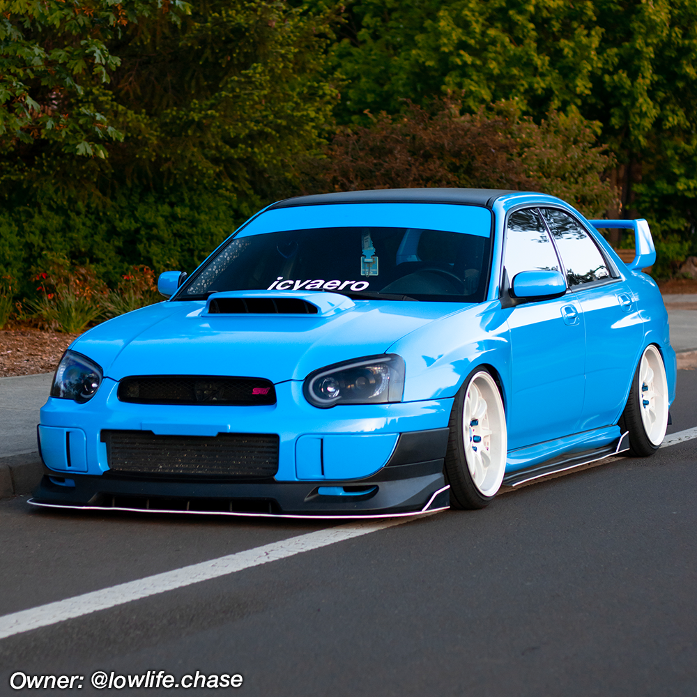 GReddy 04+ WRX & STi Fiberglass Front Lip Spoiler