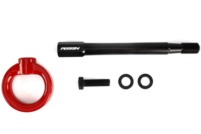 PERRIN 08-14 Subaru WRX/STI Tow Hook Kit (Front) - Red