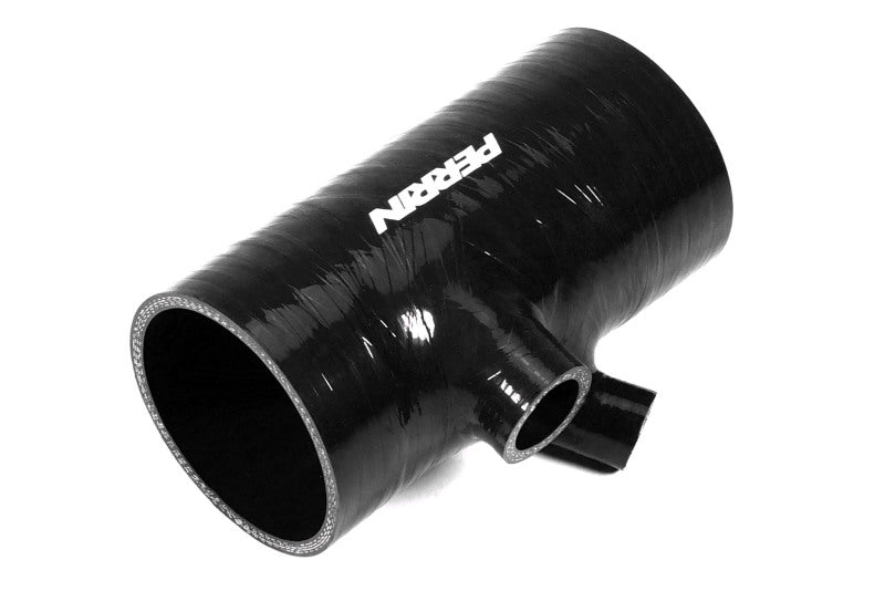 PERRIN 2022+ Subaru WRX Black 3in Turbo Inlet Hose w/ Nozzle (Short)