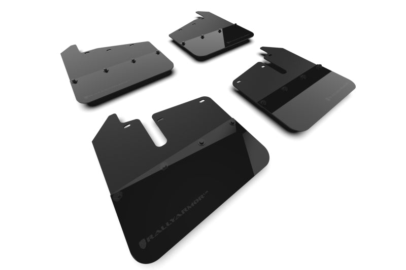 Rally Armor 20-25 GMC Sierra 2500/3500 HD Denali Black Mud Flap w/Metallic Black Logo