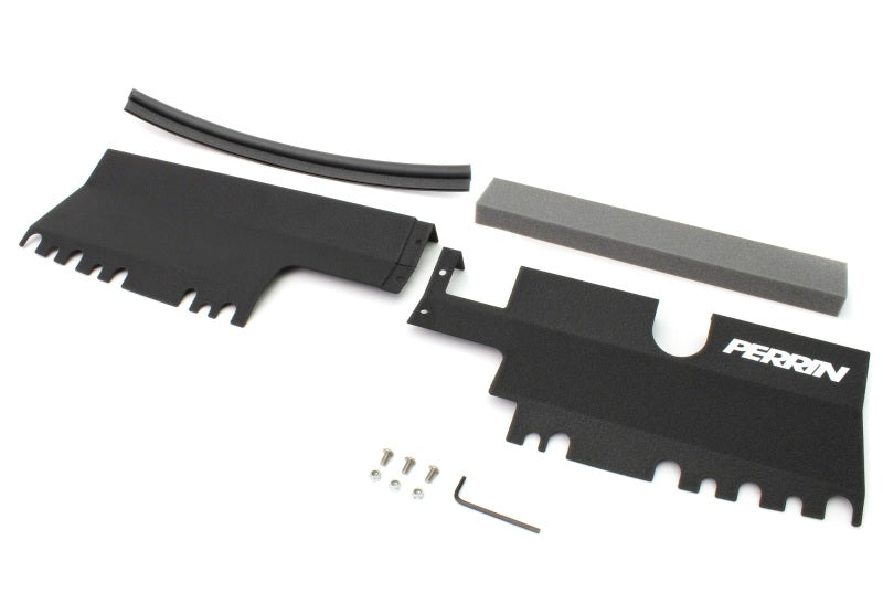 PERRIN 15-21 WRX/STI Radiator Shroud (Without OEM Intake Scoop) - Black