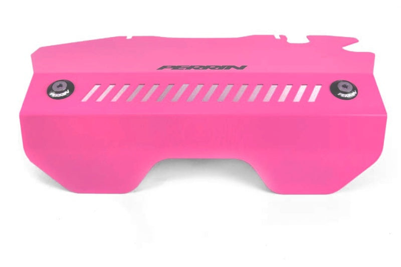 PERRIN 2015+ Subaru WRX Engine Cover Kit (Intercooler Shroud + Pulley Cover) - Hyper Pink