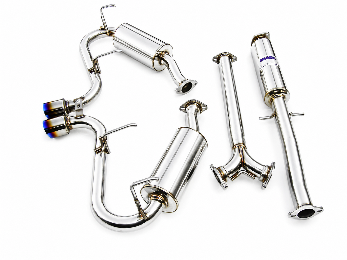 Invidia 05-06 Mini Cooper S 60mm (80mm tip) Titanium Tip Cat-back Exhaust *OVERSIZE SHIPPING*