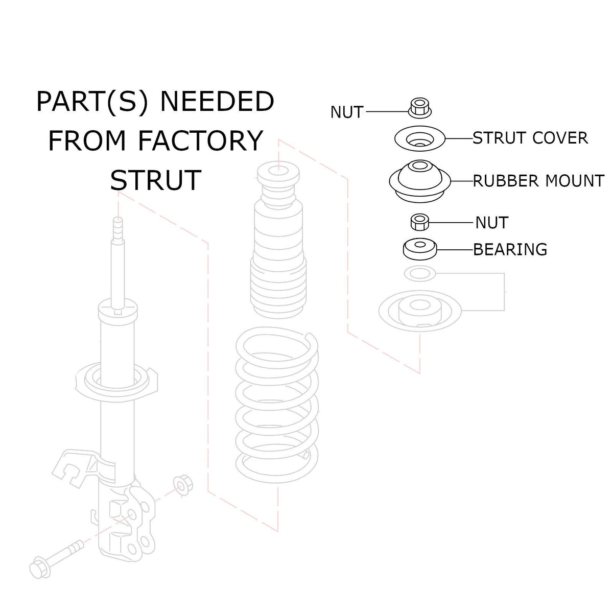 Rev9 Hyper-Street II Coilovers for Nissan Versa 13-19 (N17X) - product view 6