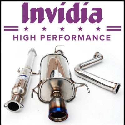 Invidia 97-01 Prelude Q300 Titanium Rolled Tip Cat-back Exhaust **Fits BASE Model ONLY**